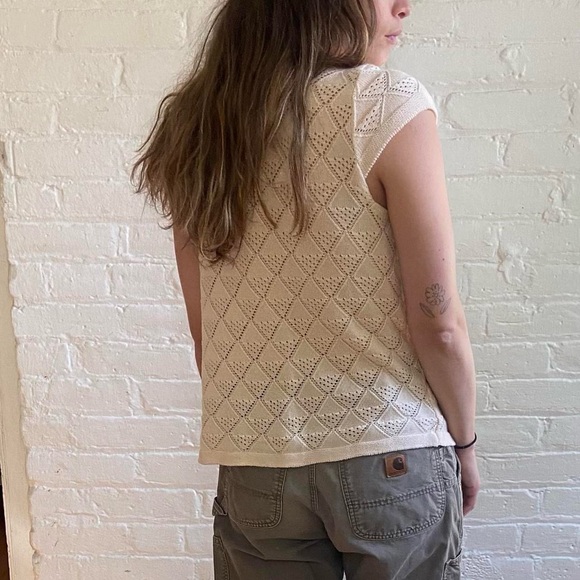 Vintage Short Sleeve Sweater - Picture 2 of 4